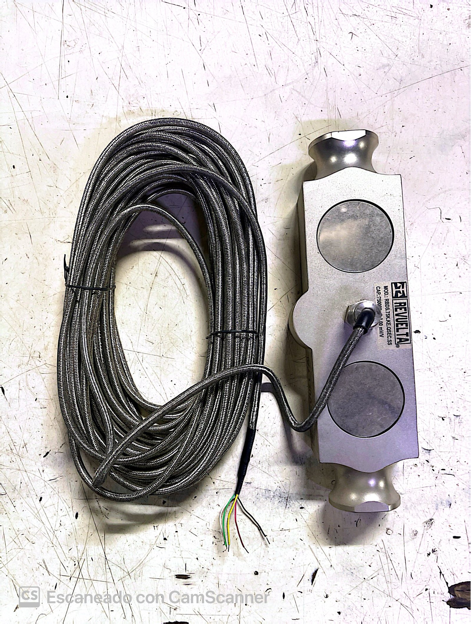 Celda de carga bascula revuelta Mod. RBDS, Capacidad 75,000 LB (bascula de camiones)